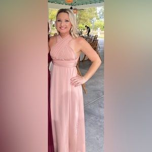 Twobirds NY Slit Dress in Rosewood